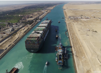 Crisis del Mar Rojo reduce un 42% el tránsito por el Canal de Suez