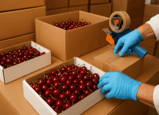 El riguroso proceso de embalaje y envío de cerezas: preparación para la próxima temporada