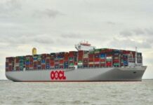 OOCL lanza su segundo portacontenedores de 24.000 TEU a metanol dual